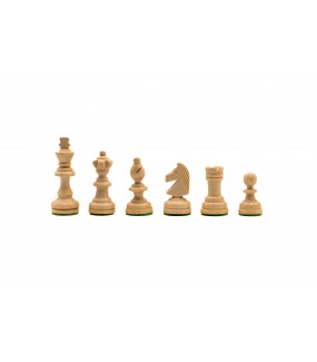 Komplet figur szachowych Olimpijskich Nr 3 zapakowany w woreczku foliowym.